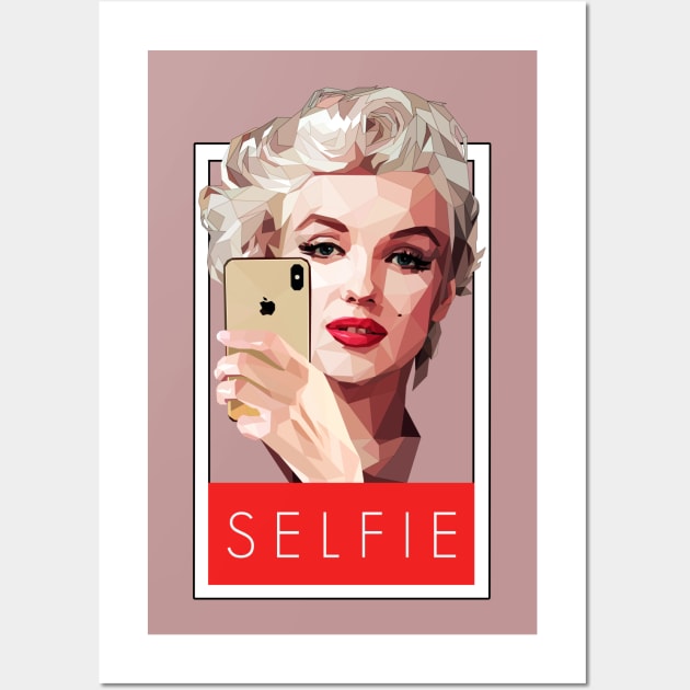 Marilyn Monroe Selfie Wall Art by pxl_g